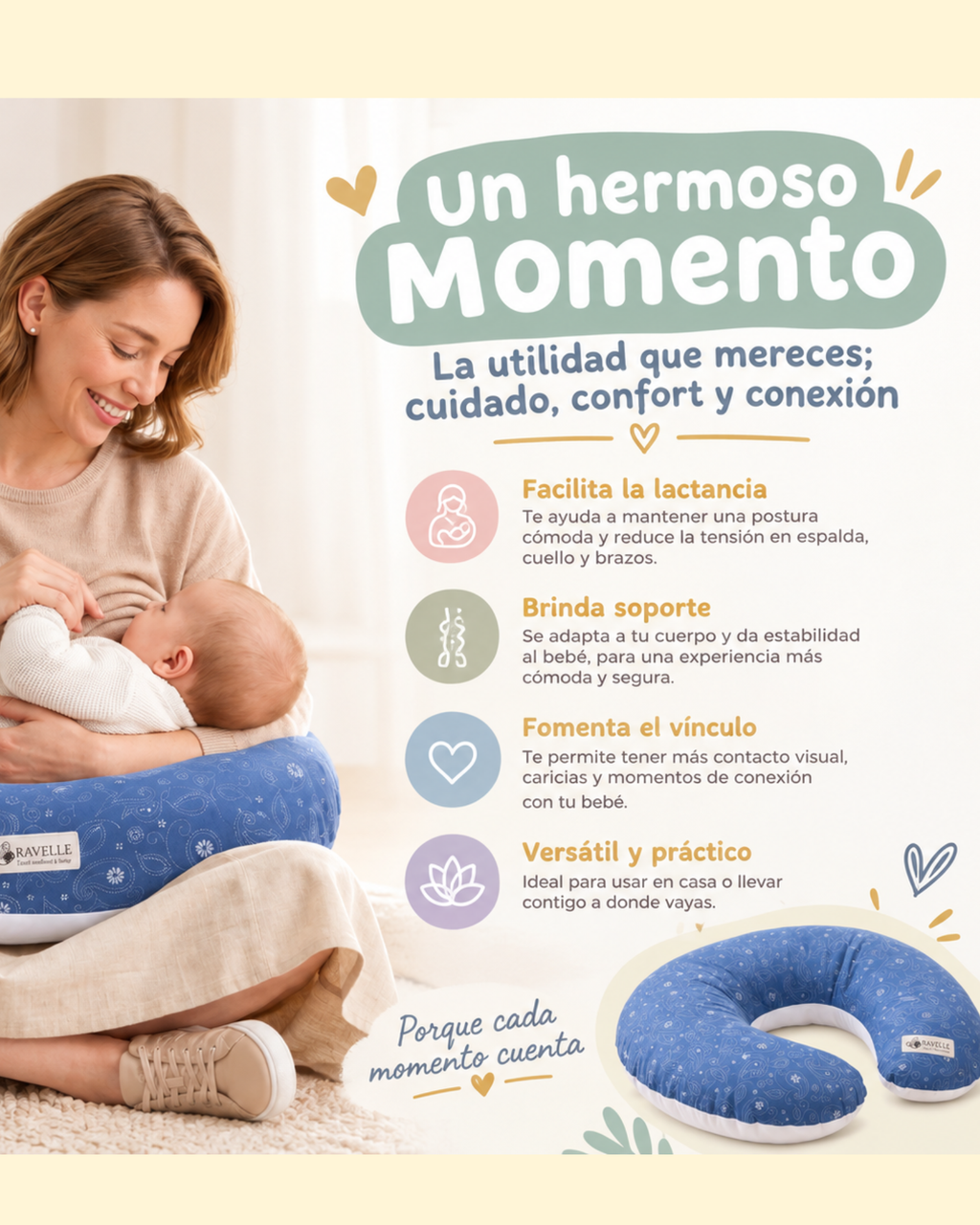 Cojín de Lactancia multifuncional