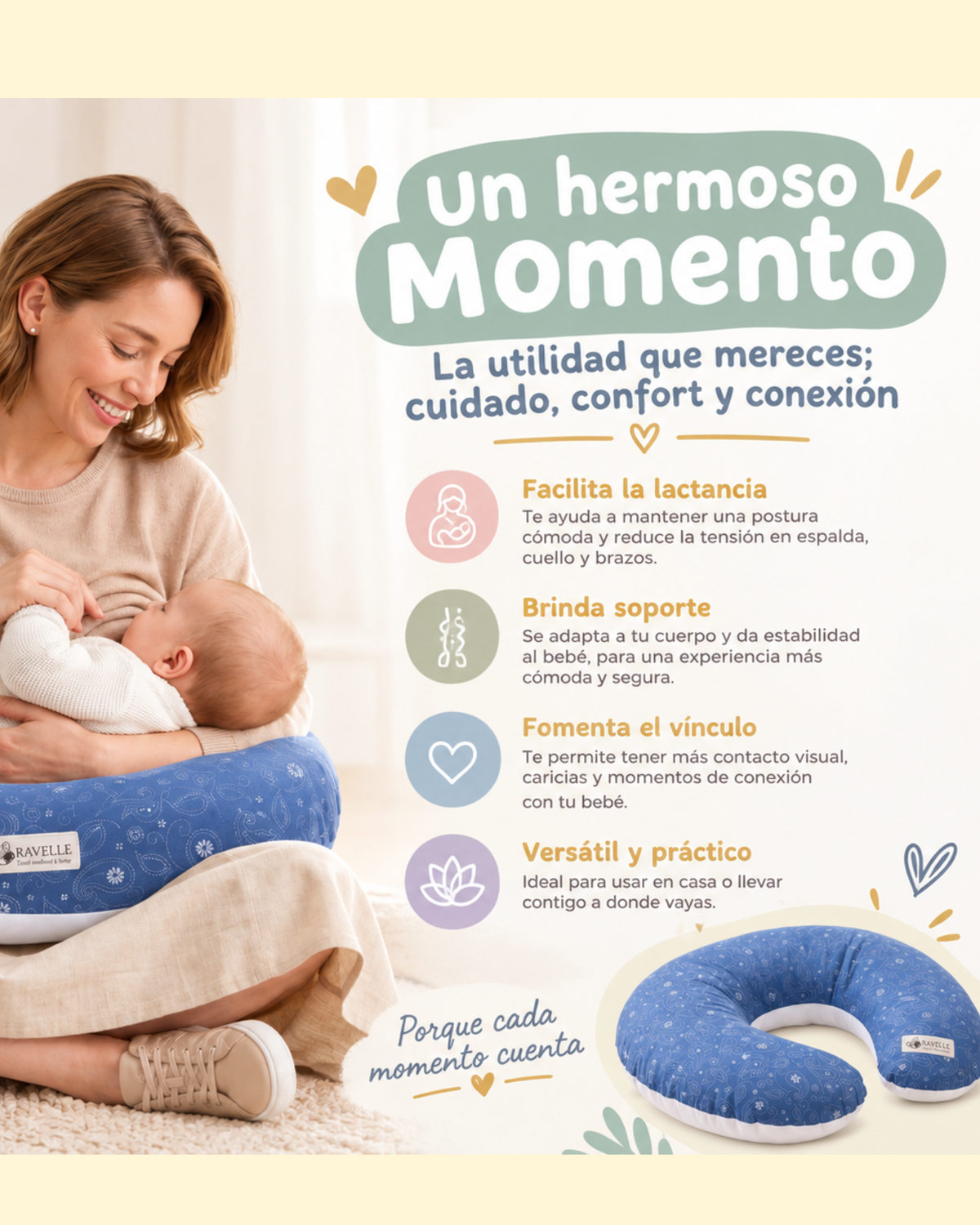 Cojín de Lactancia multifuncional